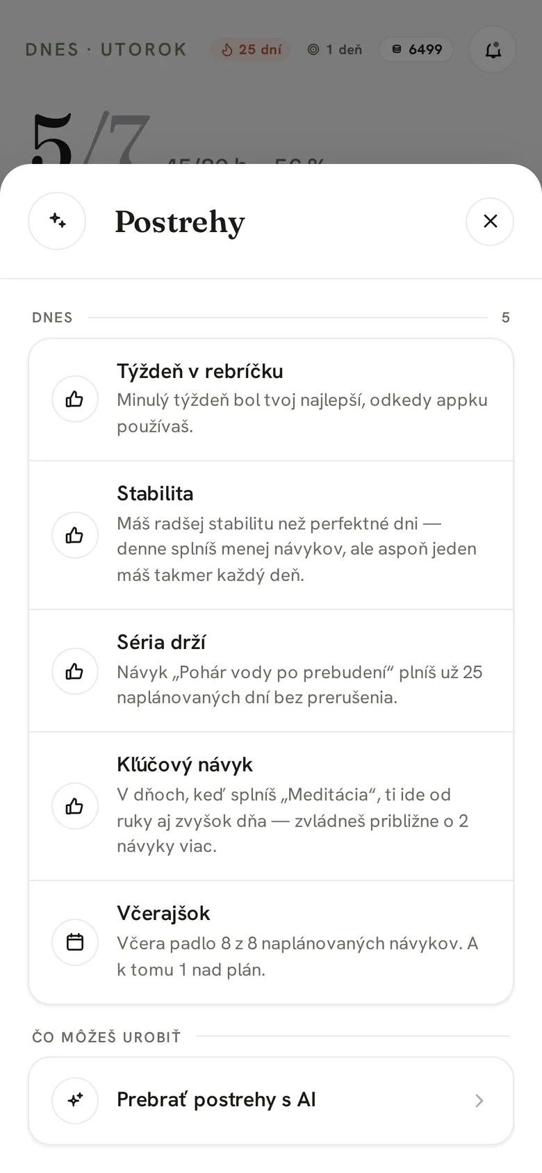 Postrehy: týždeň v rebríčku, stabilita, séria drží a kľúčový návyk